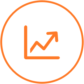 grafica ascendiente icono