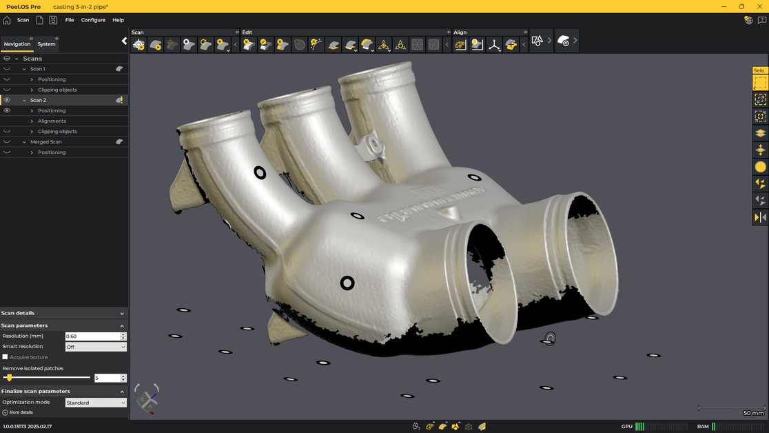 Escaneado 3D para fundición
