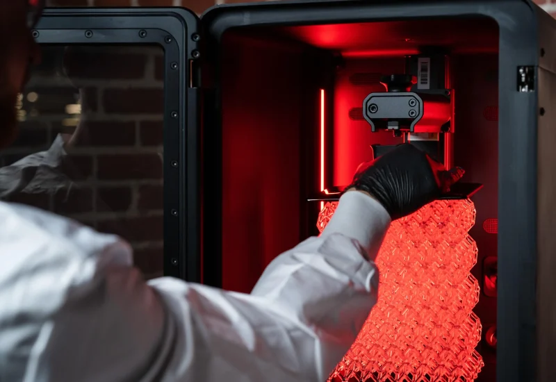 Servicio de impresión 3D industrial con tecnología Stratasys. Prototipos funcionales, piezas finales, utillajes y series cortas. Solicita presupuesto a medida.