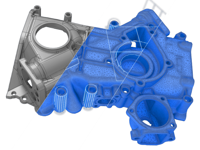 Generar archivos de CAD a partir del escaneado 3D